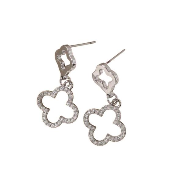 4 Leaf Clover Earrings - Picture 5 of 9